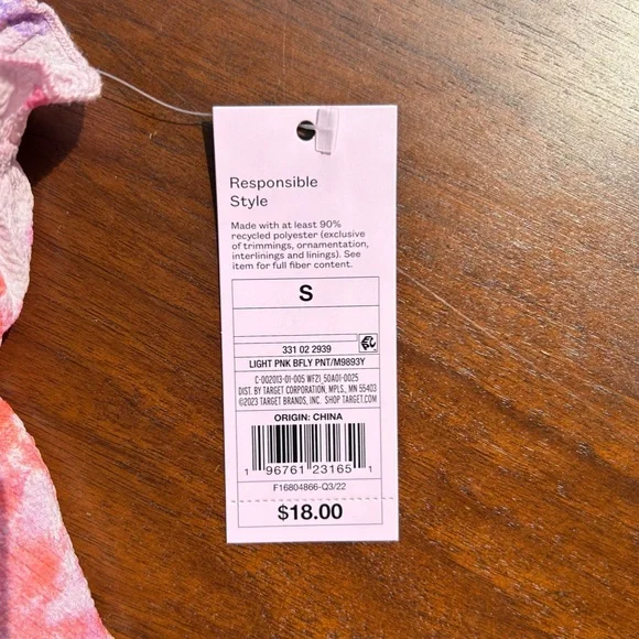 Pink Patterned Wild Fable Tank Top - Picture 4 of 6